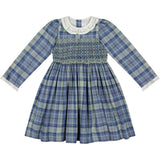 Heidi Blue Tartan Smocked Dress