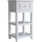 Dawson Wooden Floor Cabinet with Cross Molding and Drawer
