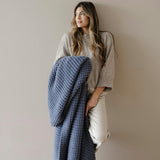 WAFFLE KNIT XL THROW BLANKETS