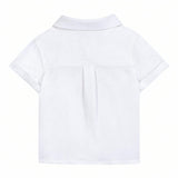 TARTINE ET CHOCOLAT Short Sleeve Baby Chemise - Blanc