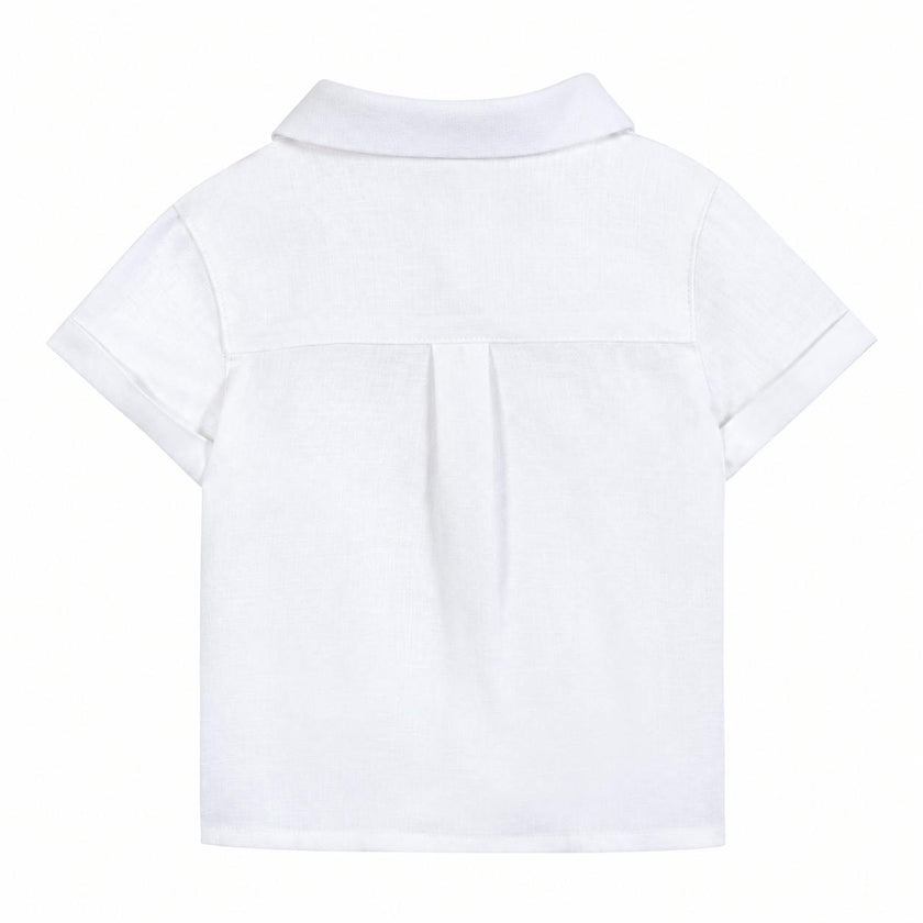 TARTINE ET CHOCOLAT Short Sleeve Baby Chemise - Blanc