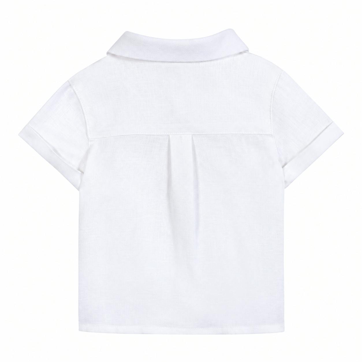 TARTINE ET CHOCOLAT Short Sleeve Baby Chemise - Blanc