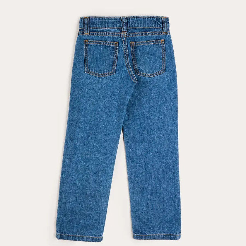 Five Pocket Straight Leg Jeans in Blue Denim (2-10yrs)