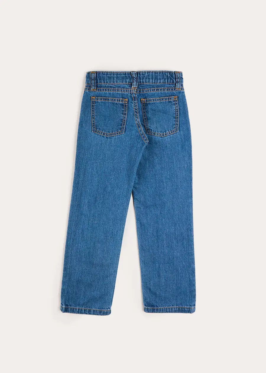 Five Pocket Straight Leg Jeans in Blue Denim (2-10yrs)
