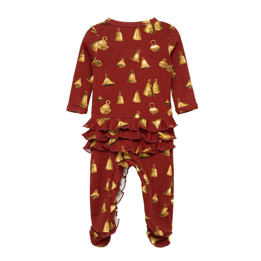 Vintage Bell Brushed Ruffle Footed Romper