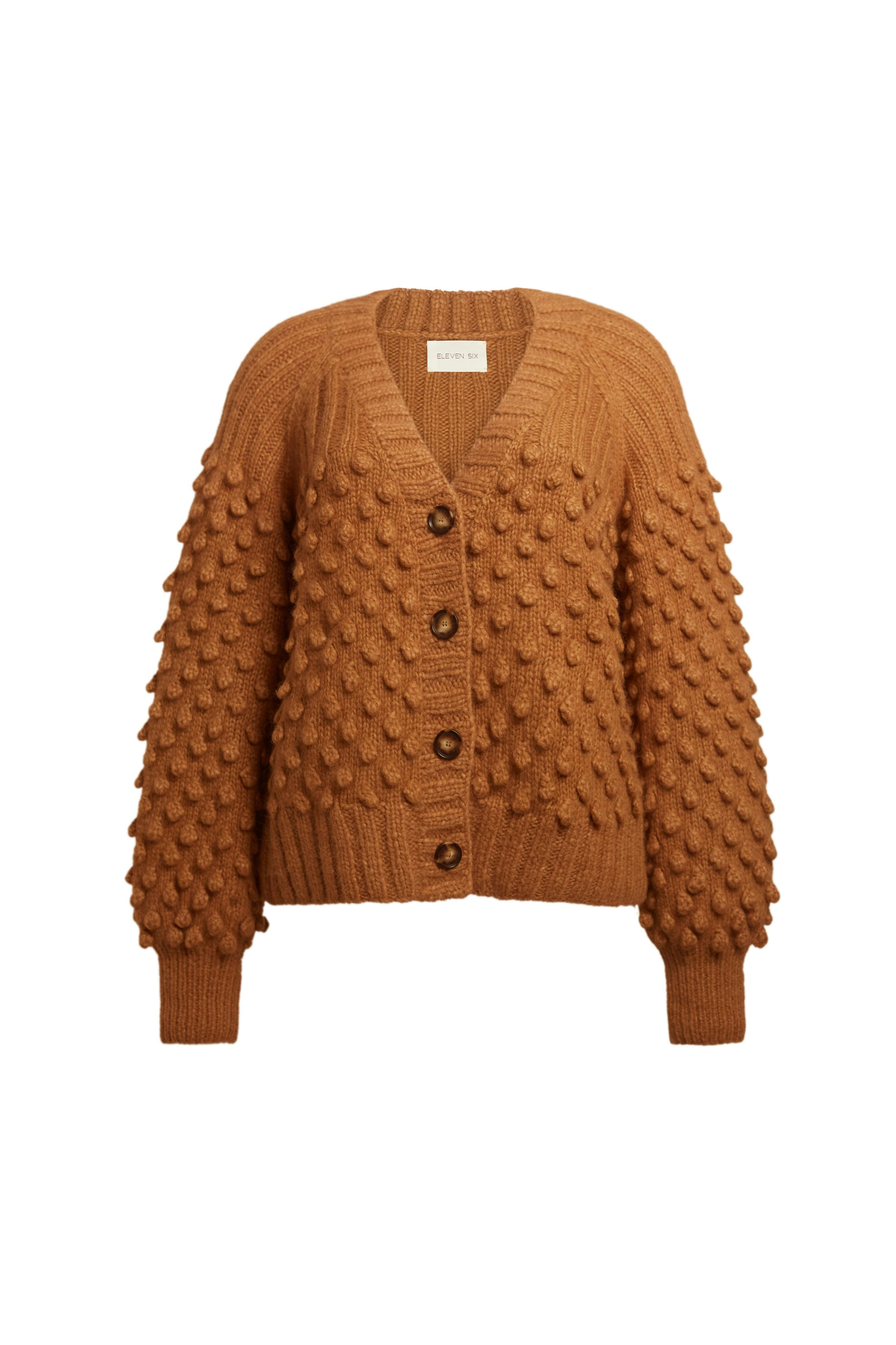 SAGE CARDI | RICH CAMEL