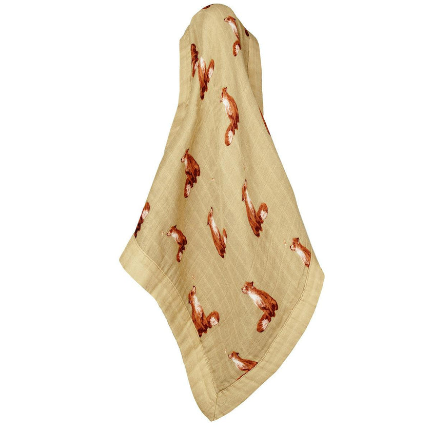 Gold Mini Lovey Two-Layer Muslin Security Blanket