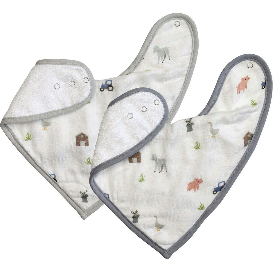 Farm Animals Bib Set