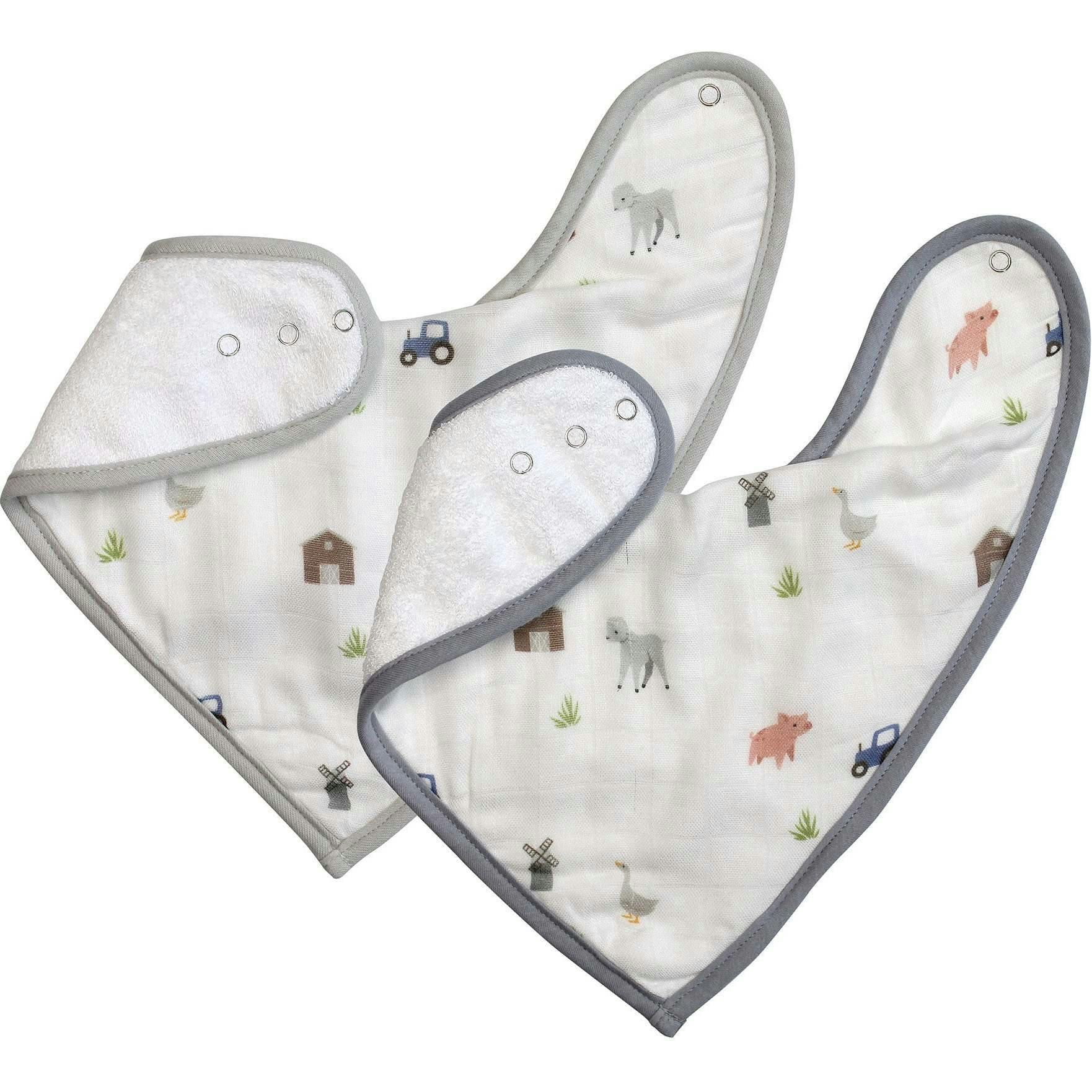 Farm Animals Bib Set