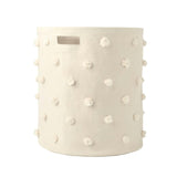 Pom Pom Hamper w/Ring - Natural