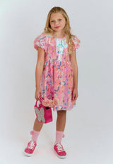 Dream Sequin Short Puff Sleeve Dress