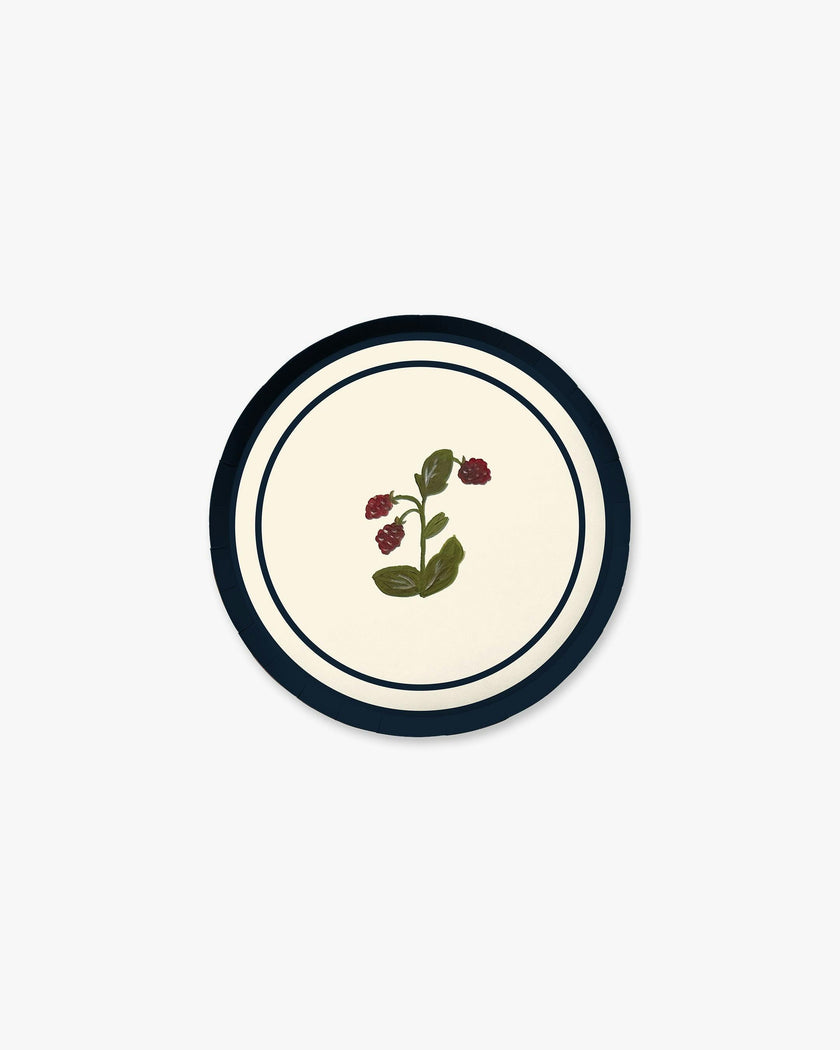 Botanica Hors d'Oeuvres Plate Set - Raspberry