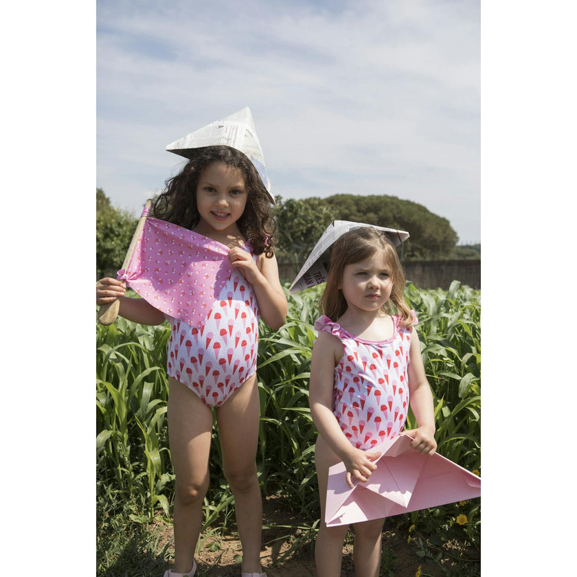 Ice Cream & Garden Swimsuit, Multi