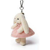 Candy Bunny Rabbit Bag Charms — Soft Weighted Cuddle Stuffed Animal