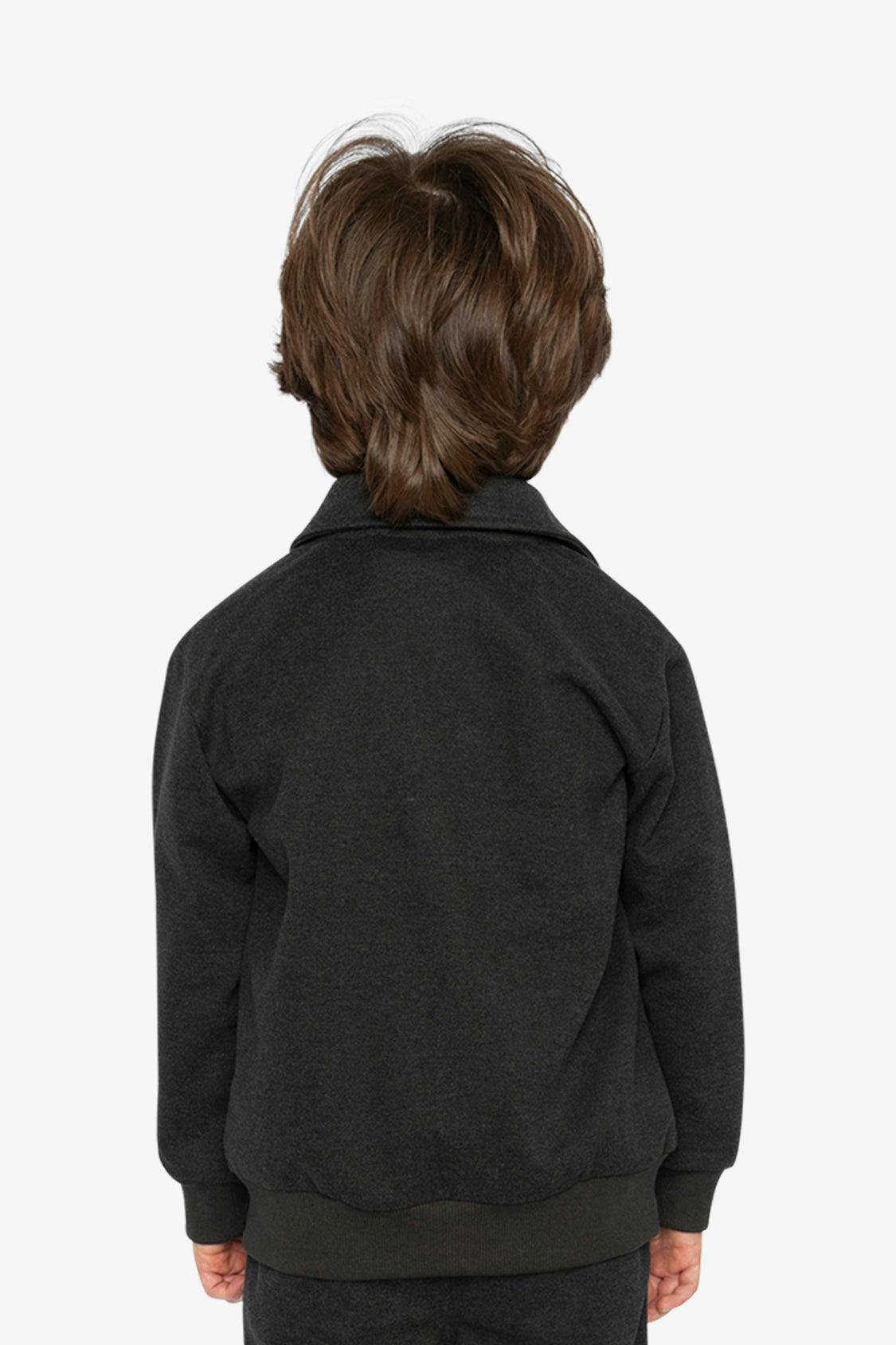 Front Zip Jacket Black