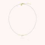 Initial Necklace, 14k Yellow Gold Filled