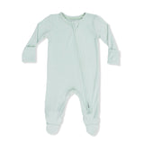 Solid Cameo Green - 2 Way Zipper Footie