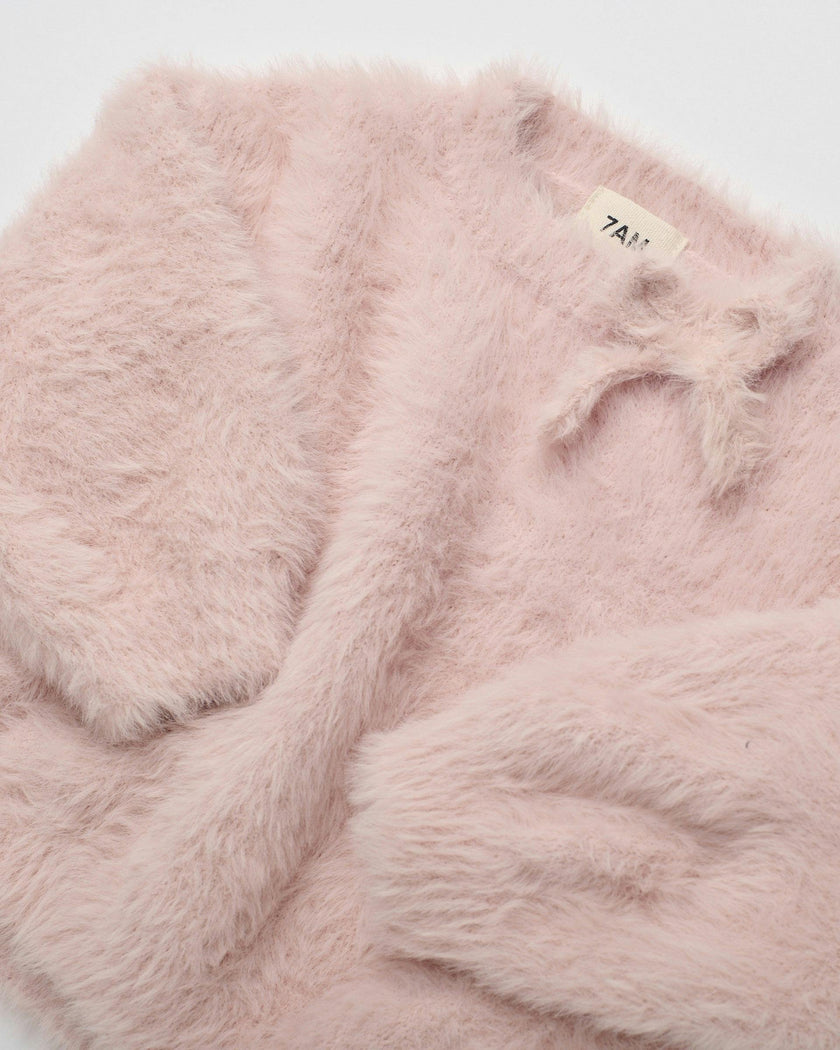 Boxy Bow Sweater • Furry
