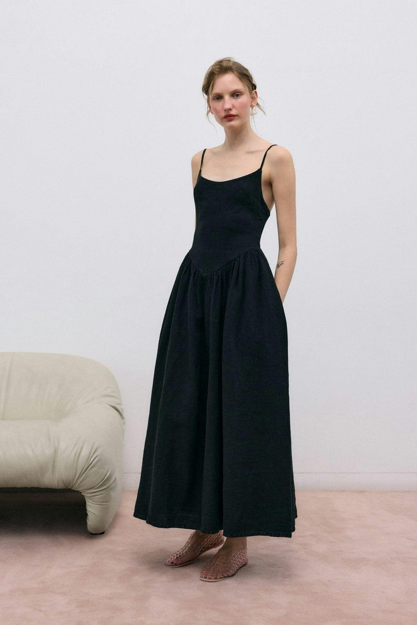 Lippia Woman Dress Midnight Black
