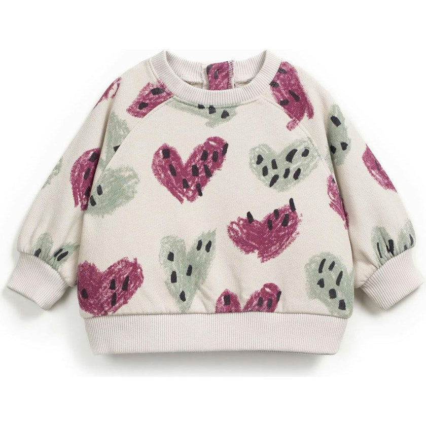 Baby Abstract Heart Print Sweatshirt