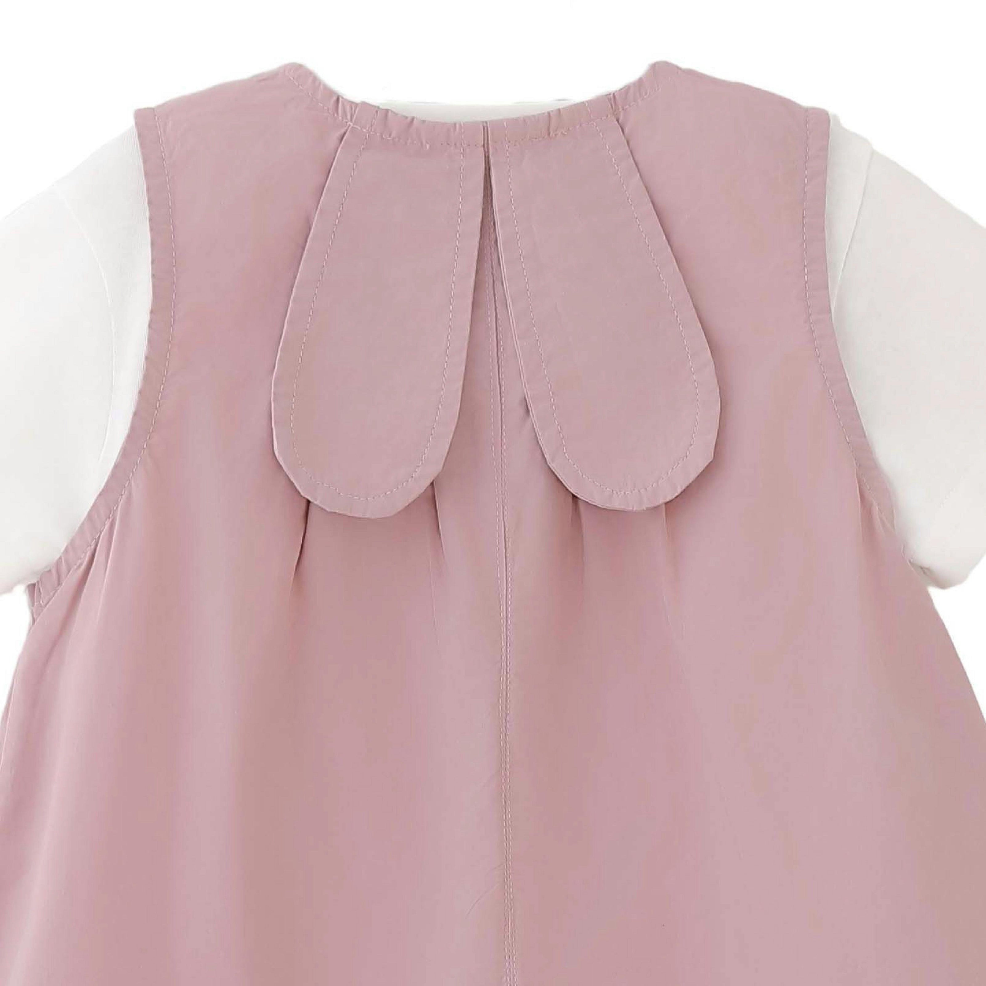 Pink Button Romper Set