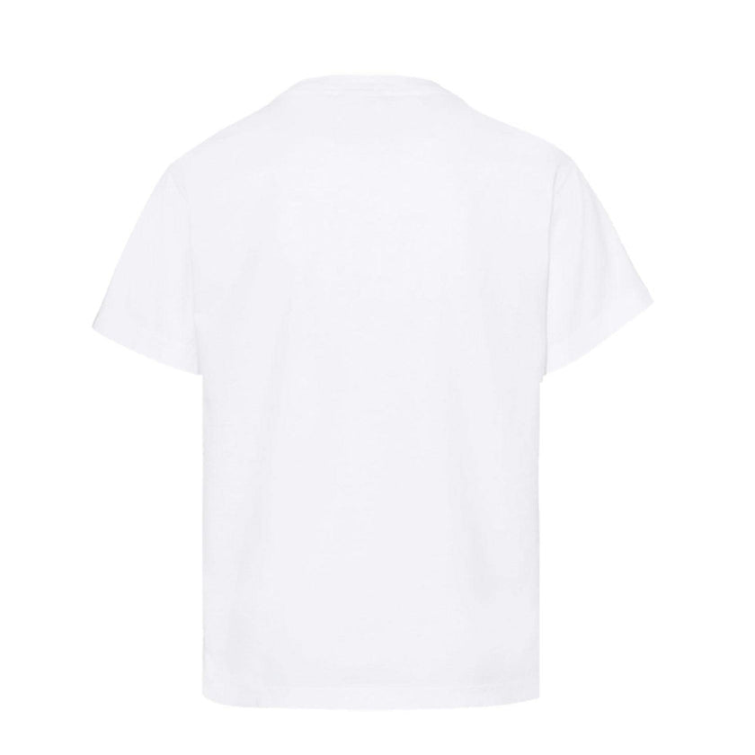 Kid's Heart Lace T-shirt, White-Girls