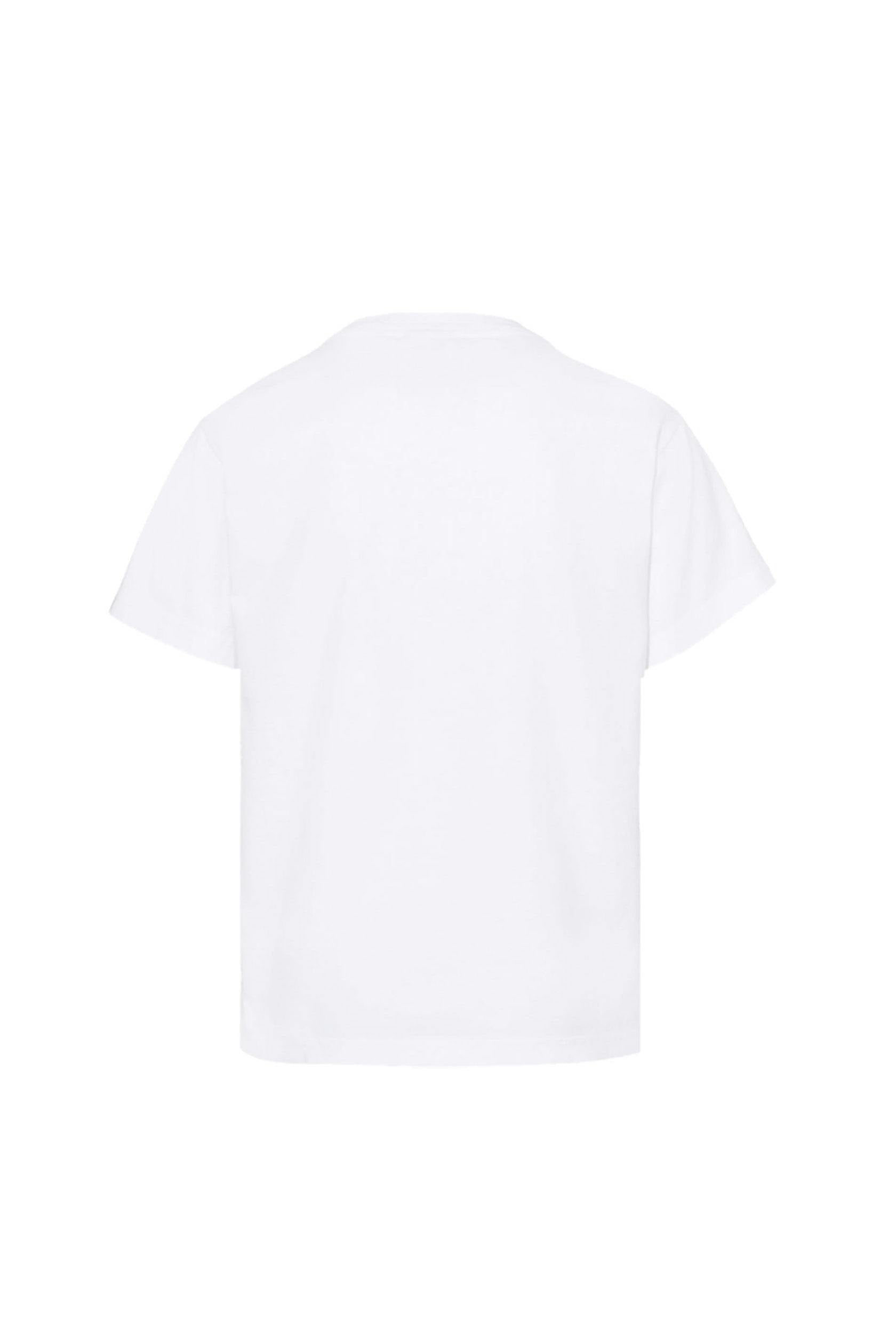 Kid's Heart Lace T-shirt, White-Girls
