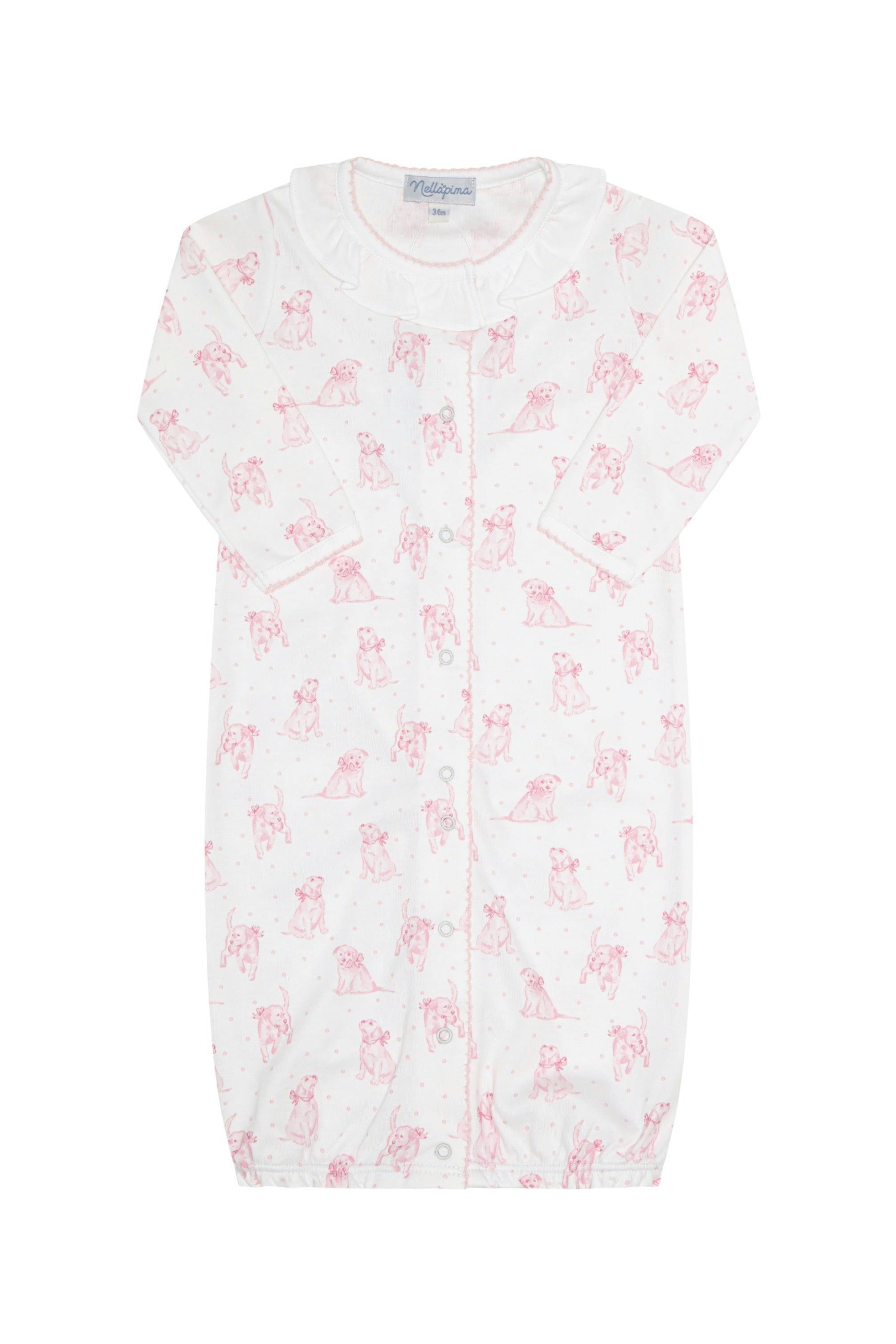 Pink Puppy Love Print Converter Gown