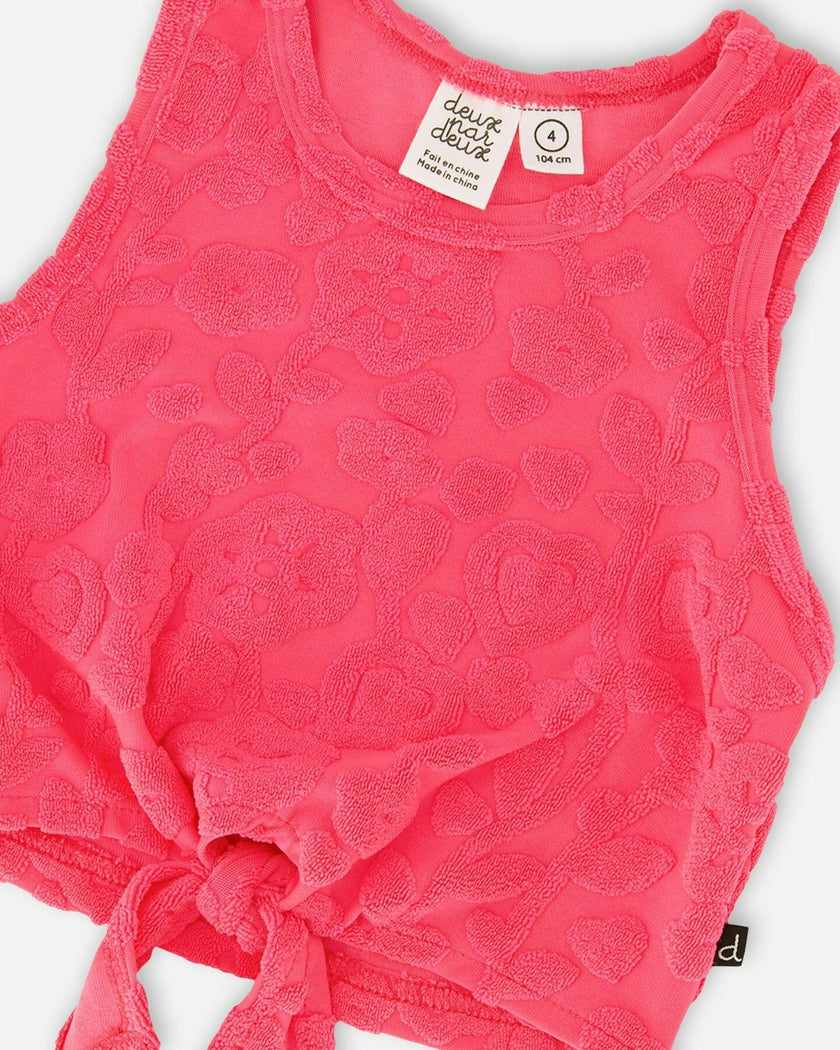 Terry Tank Top With Shorts Set