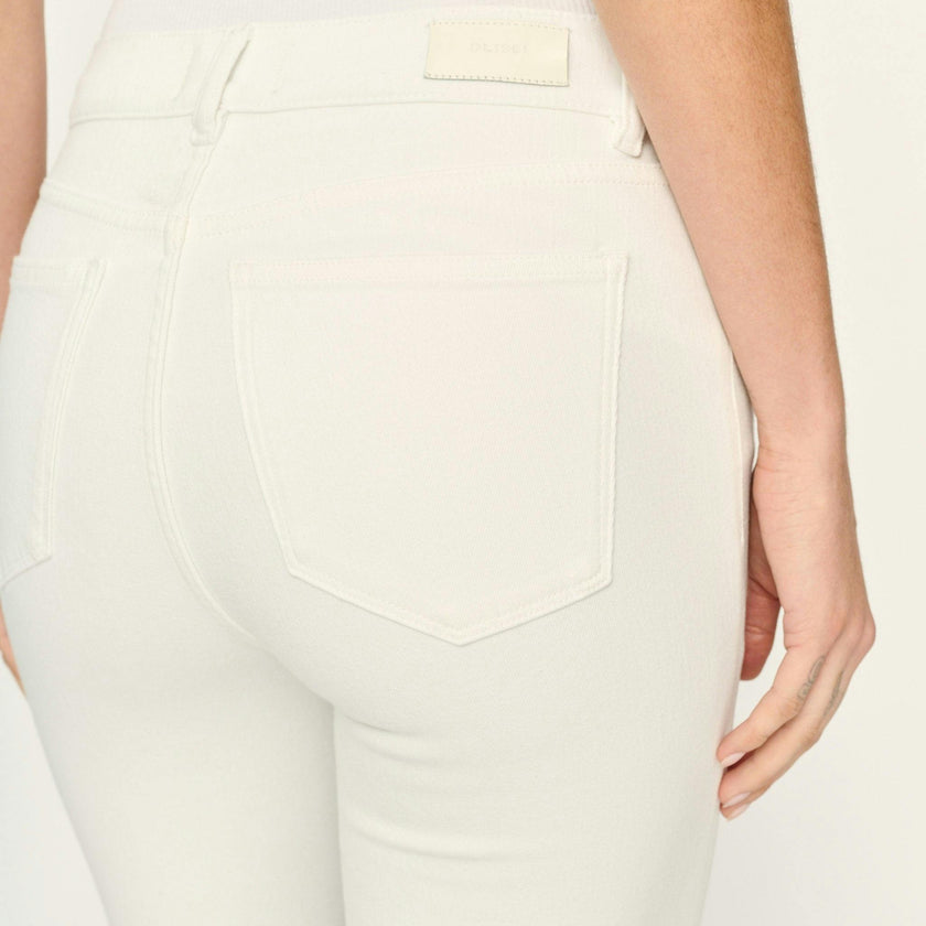 Mara Straight Mid Rise Instasculpt 27" Jeans | White