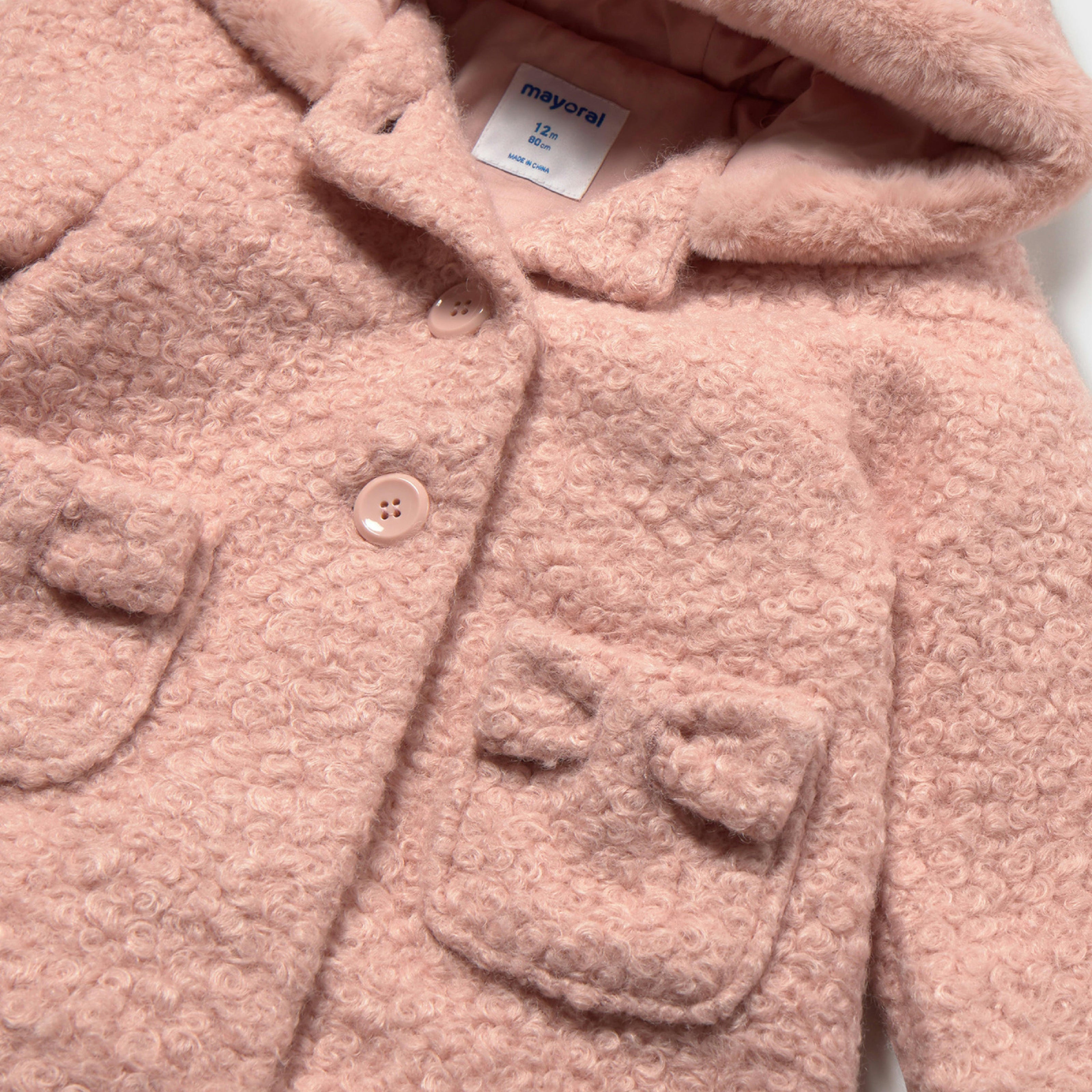 Pink Terry Hooded Coat