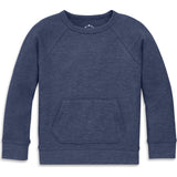 Kids heathered waffle pocket tee
