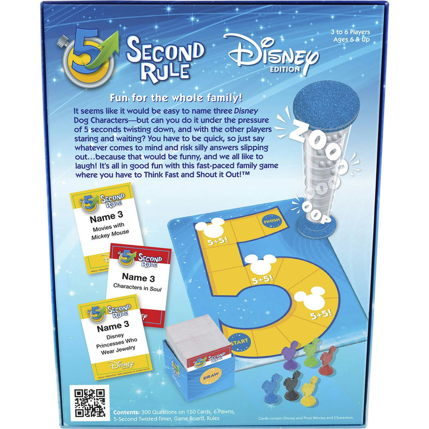 5 Second Rule Disney Edition Fun Family Game