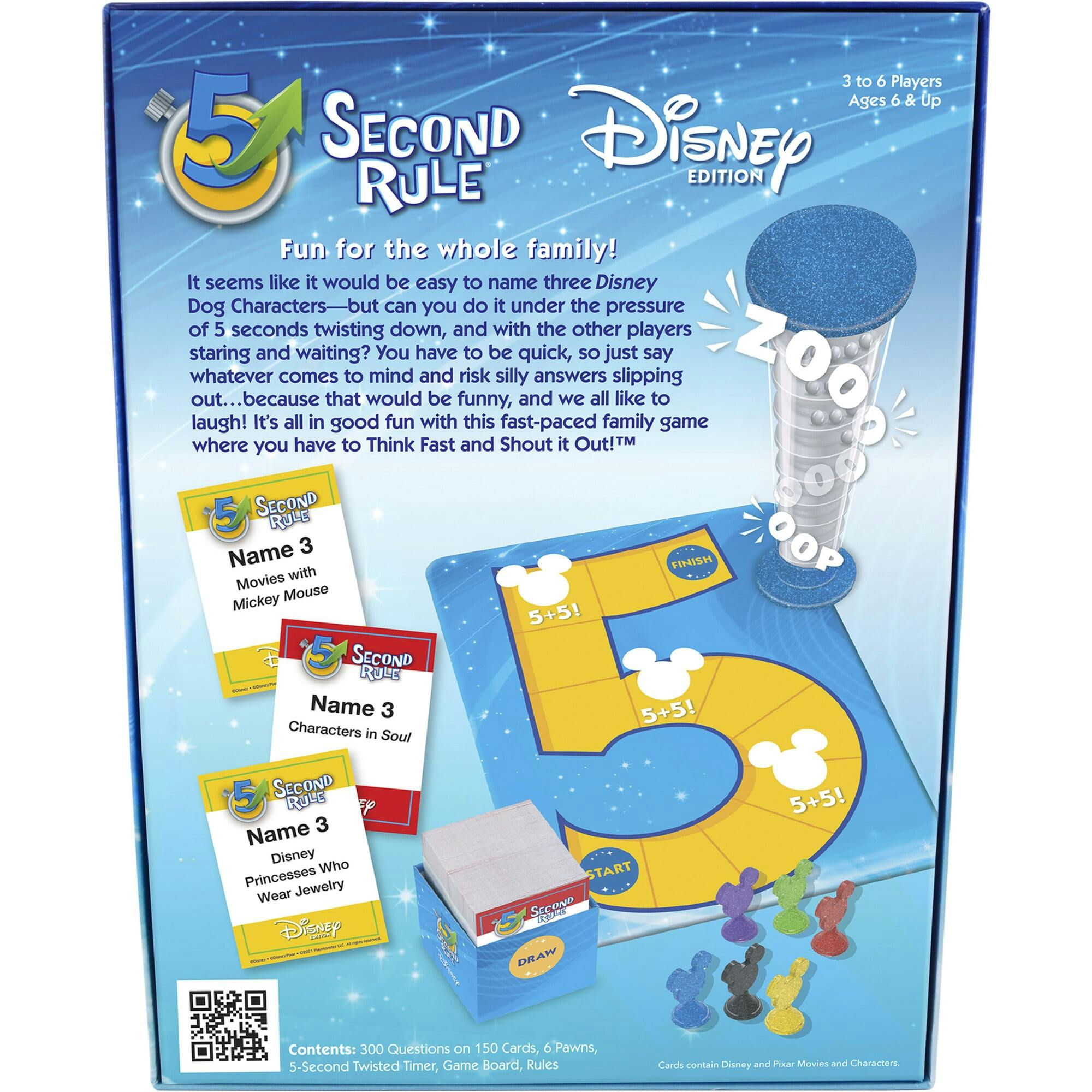 5 Second Rule Disney Edition Fun Family Game