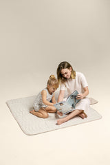 Portable Wander Classic Playmat | Check, Oat | Toddlekind