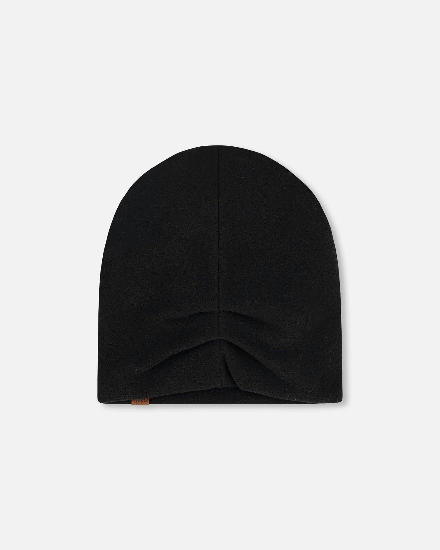 Stretch Jersey Beanie Black