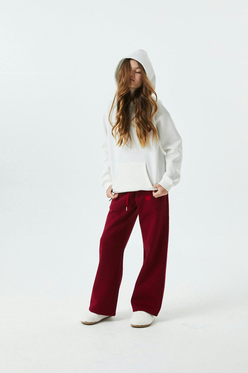 Lea White French Terry Oversized Hoodie - Ace
