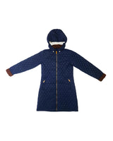Women's Puffer Jacket in Navy Blue