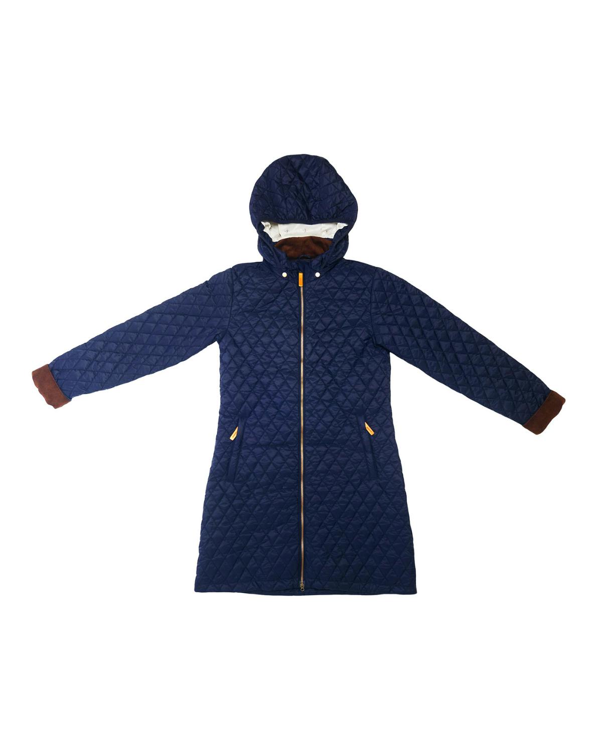 Women's Puffer Jacket in Navy Blue