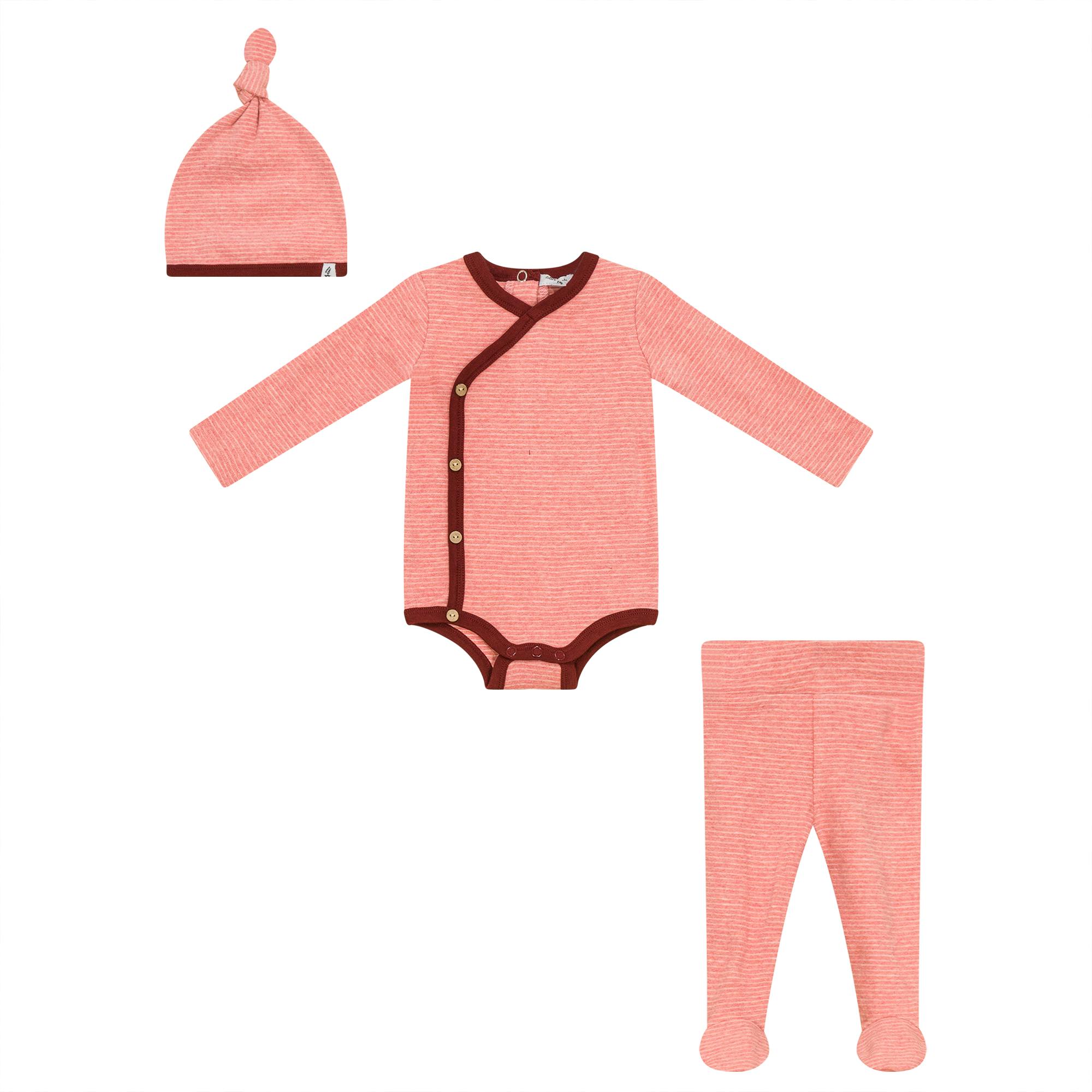 Stripe Stretch Knit 3Pc Set