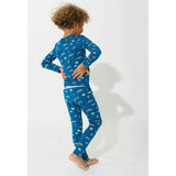 Monaco Blue Bamboo Kids Pajamas