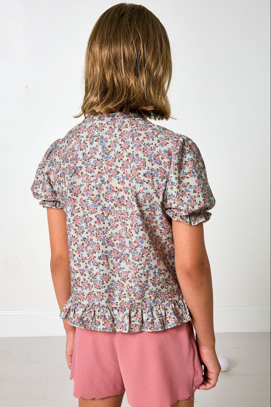 fall floral ruffle tee