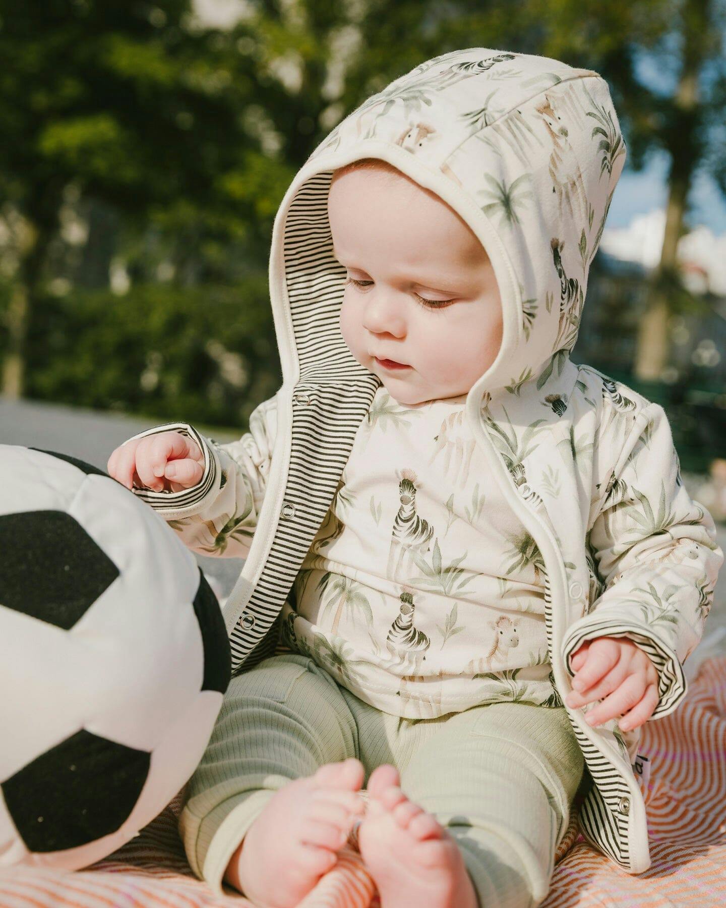 Organic Cotton Jersey T-Shirt And Cotton Rib Pants Set