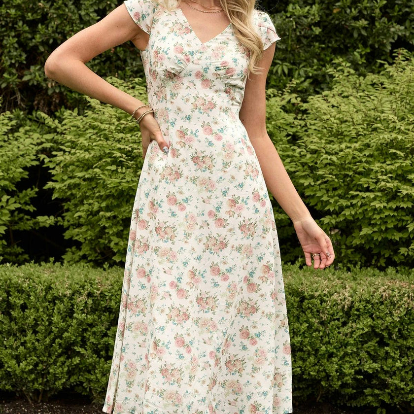 Fiona Dress in Countryside Peony Blossom