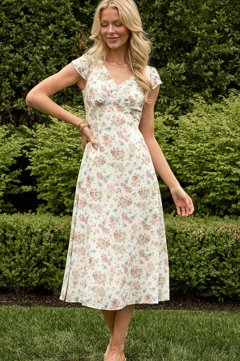 Fiona Dress in Countryside Peony Blossom