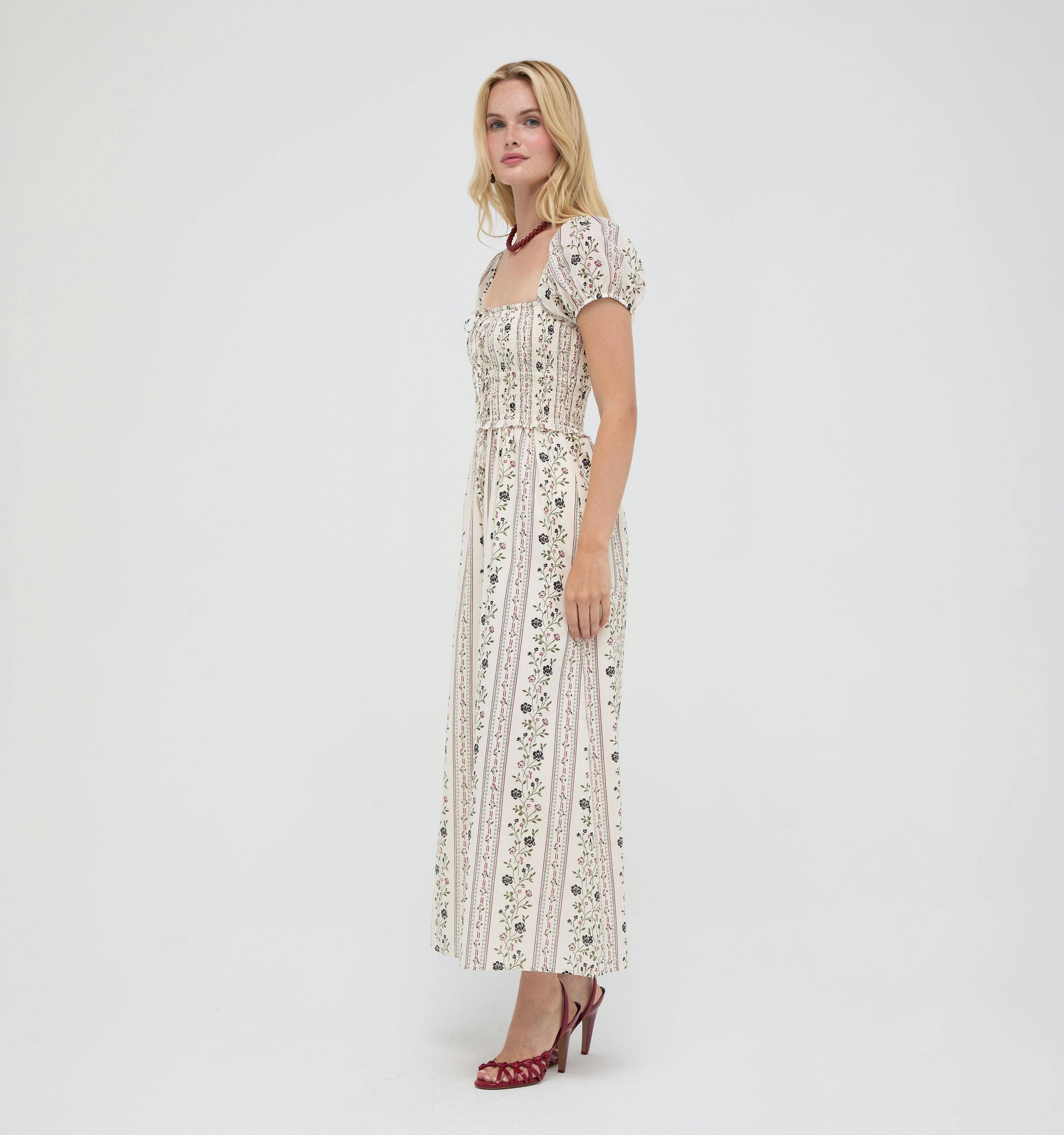 The Aster Nap Dress -  Kelmscott Ribbon Stripe