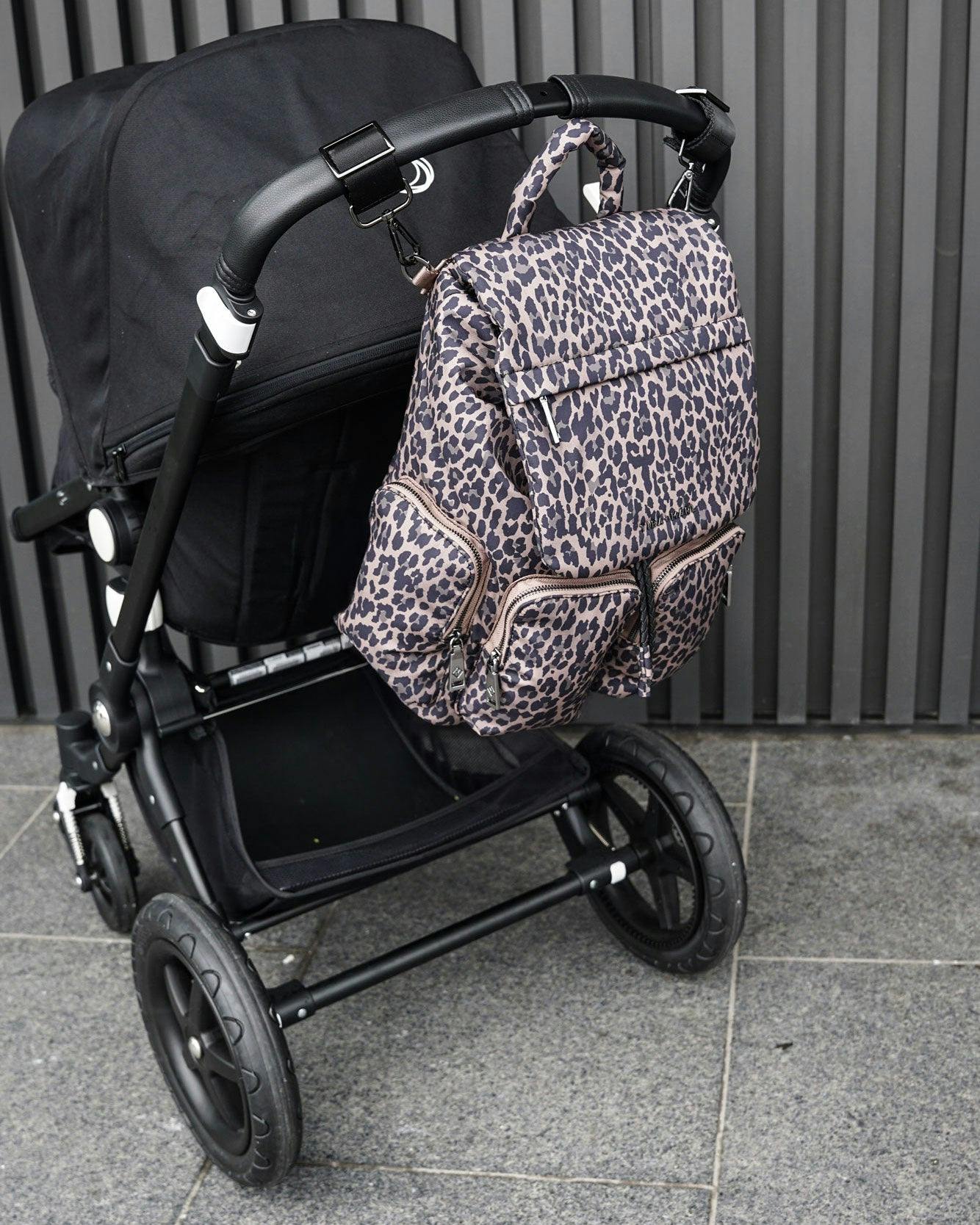 Alto Changing Backpack Brown Tonal Leopard
