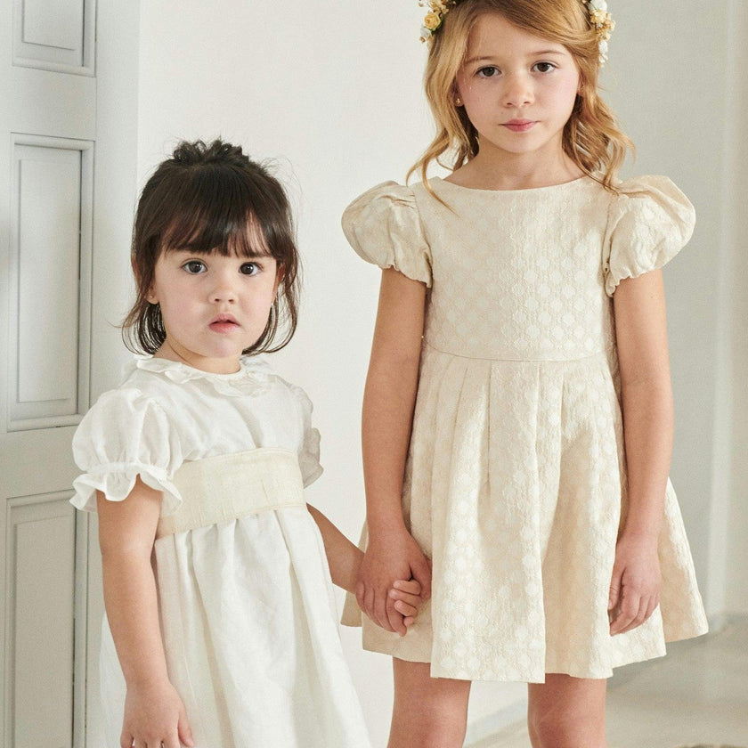 Ivory Edith Jacquard Ceremony Girl Dress