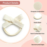 Halo Luxe Dahlia Deconstructed Grosgrain Ribbon Baby Band - Ivory