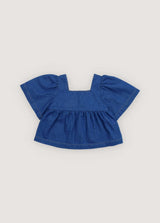 Tulip Blouse Blue Denim
